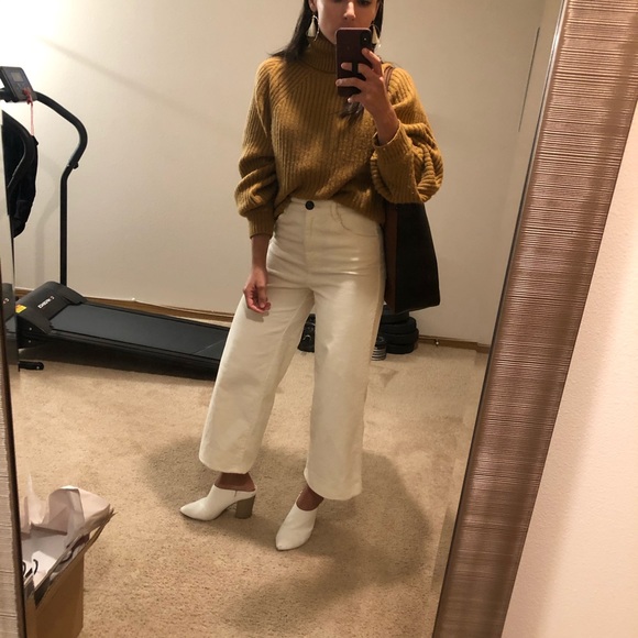 Turtleneck roll neck tucked sleeve sweater sz S - Picture 7 of 8